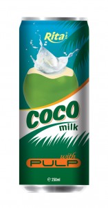 250ml OEM Coconut Milk with Pulp